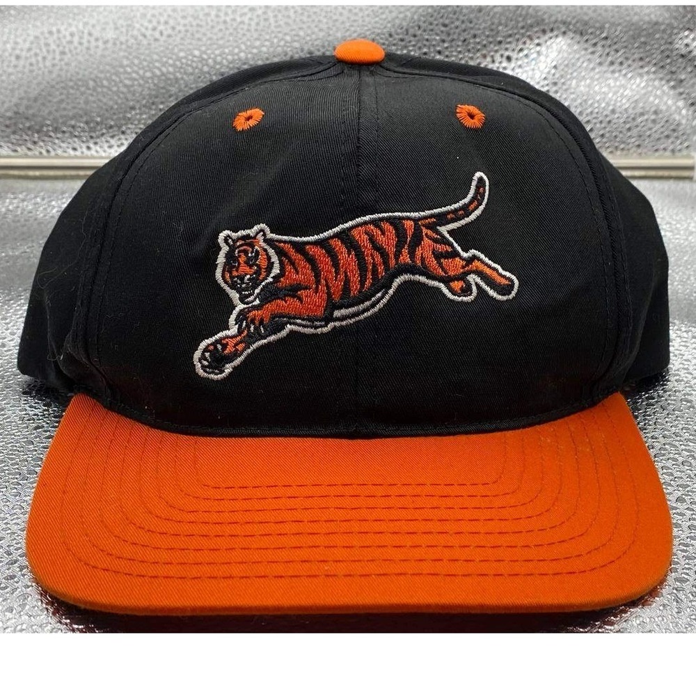 Twins Enterprise Cincinnati Bengals Snapback Hat Mens OS Black Orange Tiger Logo